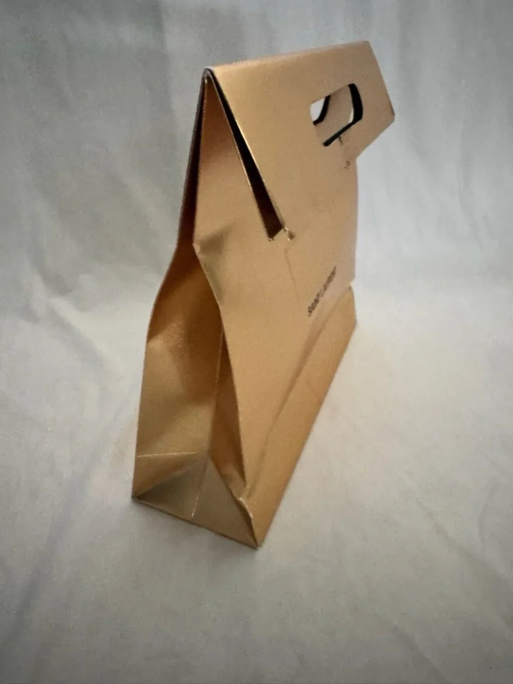 Saint Laurent Paper Shopping Bag Reusable Gold  11.5